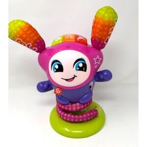 Fisher-Price DJ Bouncin Beats Interactive Musical Learning Toy with Lights Pink